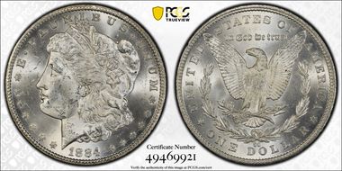 1884-CC $1 MS63