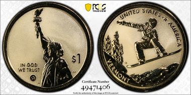 2022-S $1 American Innovation VT Rev PR Snowboarding First Strike PR69