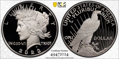 2023-S $1 Peace Dollar PR70DCAM