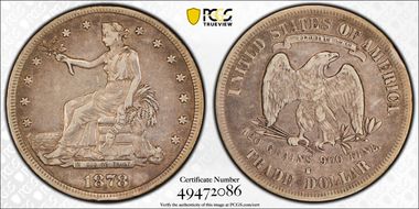 1878-S T$1 Trade VF25