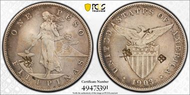 1903-S Peso KM-168  Ag N1