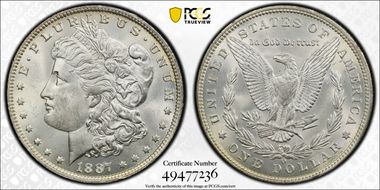 1887-O $1 MS62