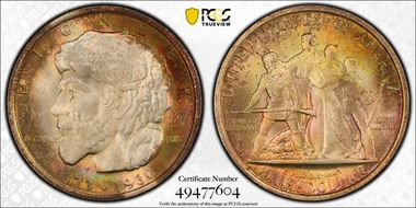 1936 50C Elgin MS66+