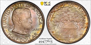 1922 50C Grant MS65
