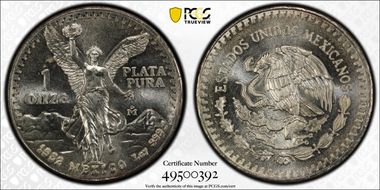 1982-Mo Onza Libertad Ag - DDO MS67