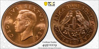 1951 1/4D PR67RD