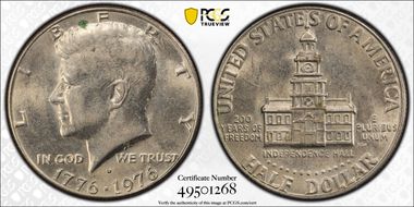 1976-D 50C Clad AU55