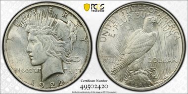 1922-D $1 MS61