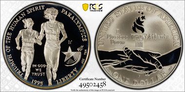1995-P $1 Paralympic PR69DCAM