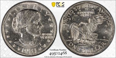 1981-P SBA$1 MS64