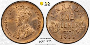 1934 1C MS64RD