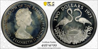 1973 $2 PR67DCAM