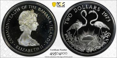 1973 $2 PR67DCAM