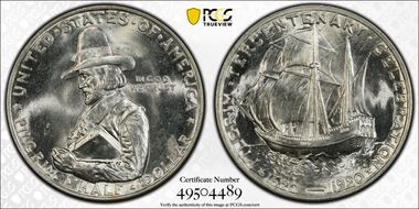 1920 50C Pilgrim MS65