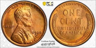 1928-D 1C MS66RD
