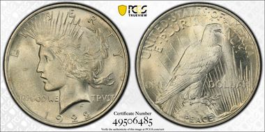 1922 $1 MS66
