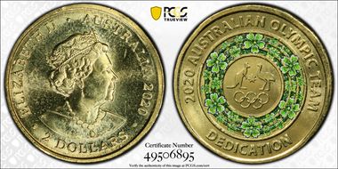 2020 $2 Olympic Team - Dedication MS65