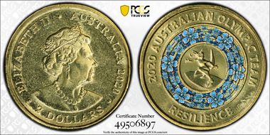 2020 $2 Olympic Team - Resilience MS65