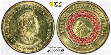 2020 $2 Olympic Team - Courage MS64