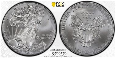 2014 $1 Silver Eagle MS70