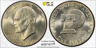 1976-D $1 Type 2 MS65+