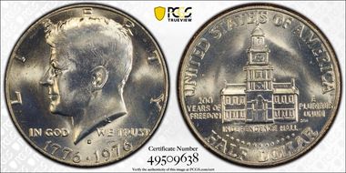 1976-D 50C Clad MS65