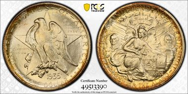 1935 50C Texas MS67+