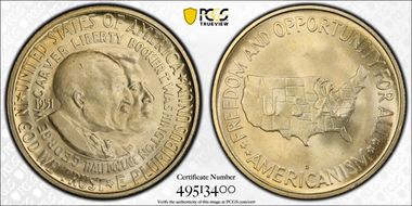 1951-S 50C Washington-Carver MS67