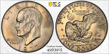 1977-D $1 MS65