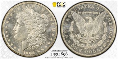 1902-O $1 MS64DMPL