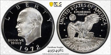 1972-S $1 Silver PR69DCAM