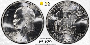 1972-S $1 Silver MS67