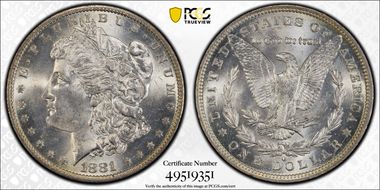 1881-O $1 MS63