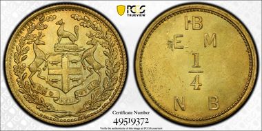 (c.1857) Tk 1/4 NB FT-3 BR-928 Gingras-220a Eastmain, Hudson's Bay Co. N1