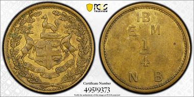 (c.1857) Tk 1/4 NB FT-3 BR-928 Gingras-220a Eastmain, Hudson's Bay Co. AU58