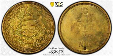 (c.1857) Tk 1/2 NB FT-6 BR-927 Gingras-220b Moose Factory, Hudson's Bay N1