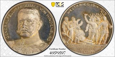 1915 Medal  Zetzmann-4082 Ag SP64