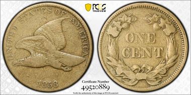 1858 1C Lg Ltrs, Low Leaves, FS-901 F12