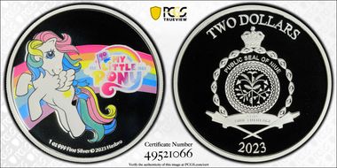 2023 $2 My Little Pony 40th Ann. PR70DCAM