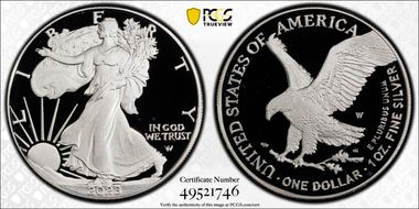 2023-W $1 Silver Eagle PR69DCAM