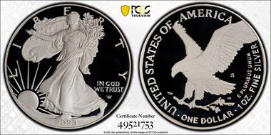 2023-S $1 Silver Eagle PR70DCAM