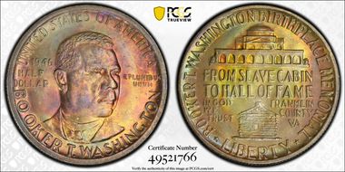 1946 50C Booker T. Washington MS66