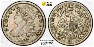 1833 10C Last 3 High XF45