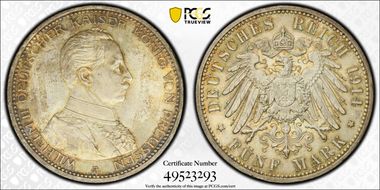 1914-A 5 Mk J-114 MS65