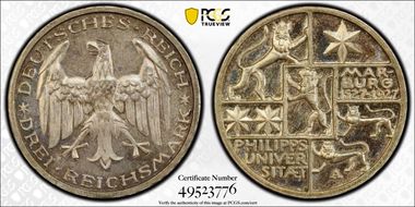 1927-A 3 Mk Marburg J-330 PR65