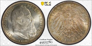 1911-D 3 Mk Birthday J-49 Ag MS65