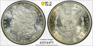 1880-S $1 MS65