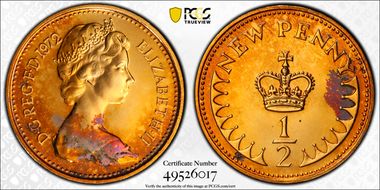 1972 1/2p S-A1 New Penny PR64RD