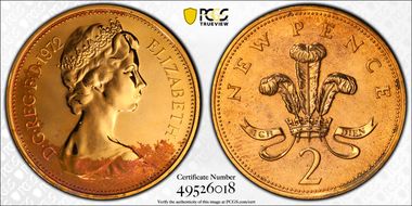 1972 2p S-C1 New Pence PR64RD