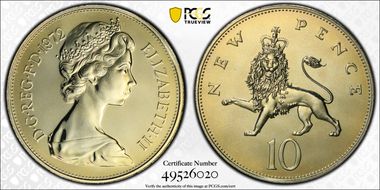 1972 10p S-F1 New Pence PR68